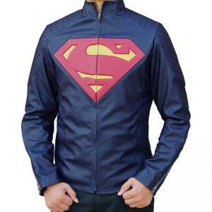 Superman Blue Leather Jacket