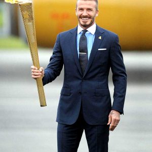David Beckham Navy Suit