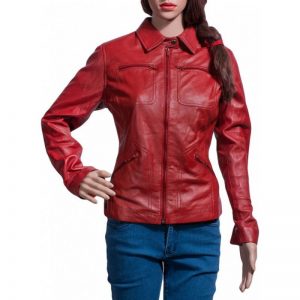Emma Swan Red Leather Jacket