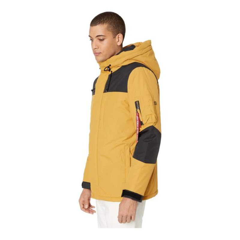 Mens Yellow Parka